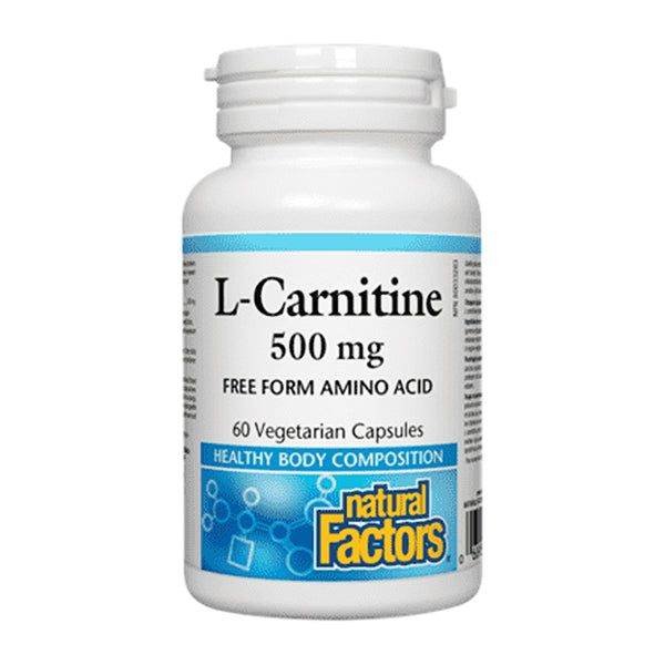Natural Factors L-Carnitine 500mg, 60 Ct - Vitamins House