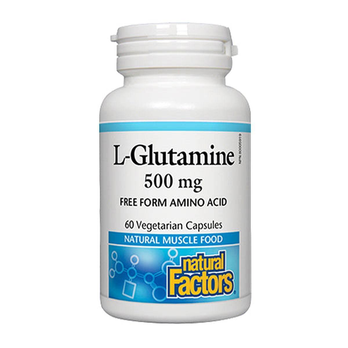 Natural Factors L-Glutamine 500mg, 60 Ct - Vitamins House