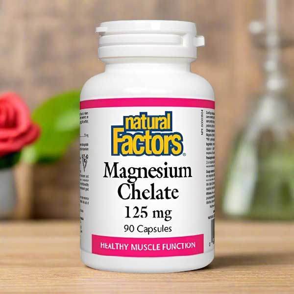 Natural Factors Magnesium Chelate 125mg, 90 Ct - Vitamins House
