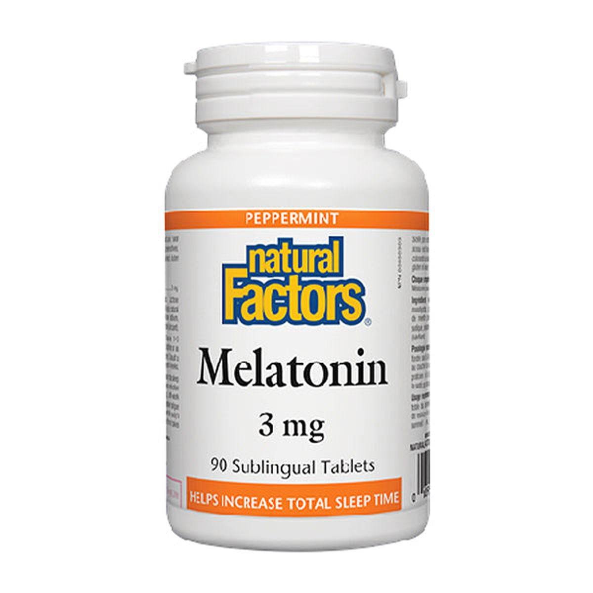 Natural Factors Melatonin 3mg, 90 Ct - Vitamins House