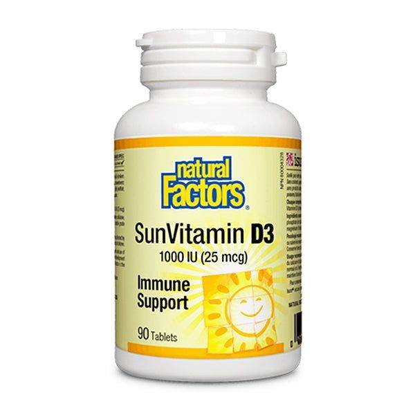 Natural Factors SunVitamin (Vitamin D3) 1000 IU - Vitamins House
