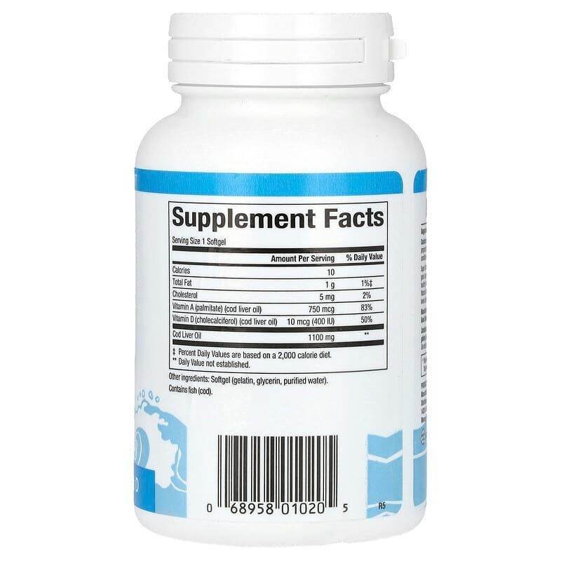 Natural Factors Super Cod Liver Oil, 90ct - Vitamins House