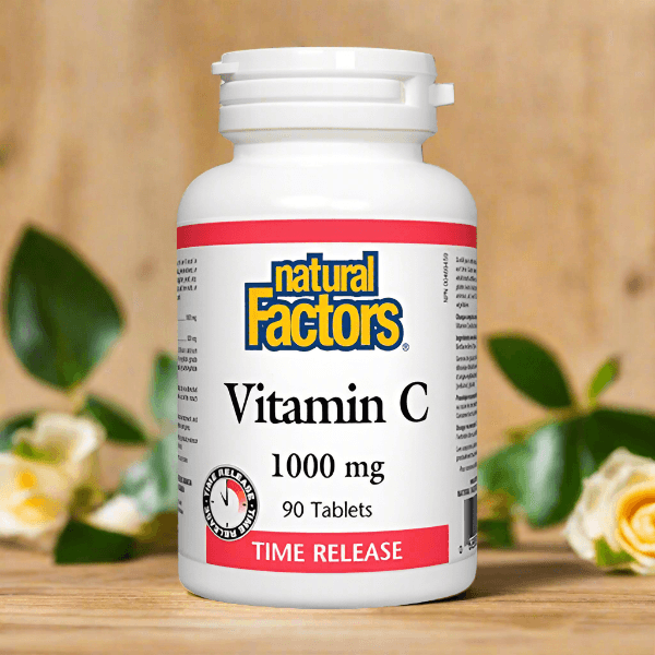 Natural Factors Time Release Vitamin C 1000mg, 90 Ct - Vitamins House