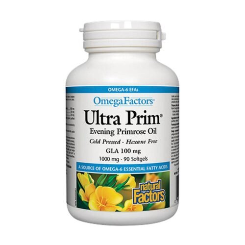 Natural Factors Ultra Prim Evening Primrose Oil 1000mg, 90 Ct - Vitamins House