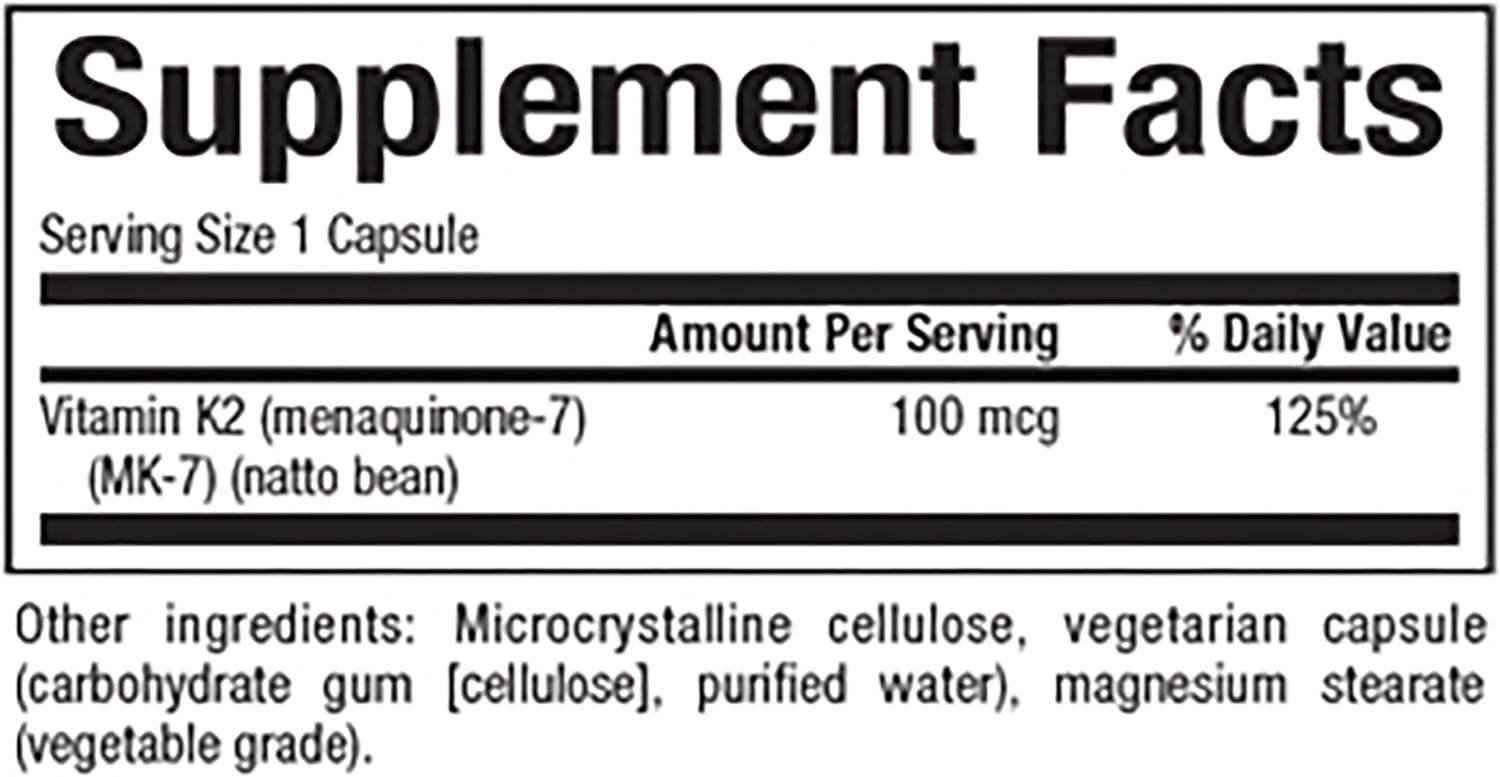 Natural Factors Vitamin K2, 60 Ct - Vitamins House
