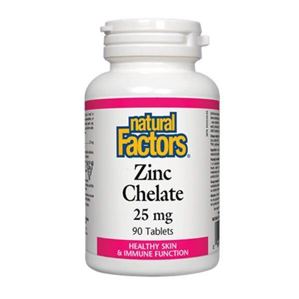 Natural Factors Zinc Chelate 25mg, 90 Ct - Vitamins House