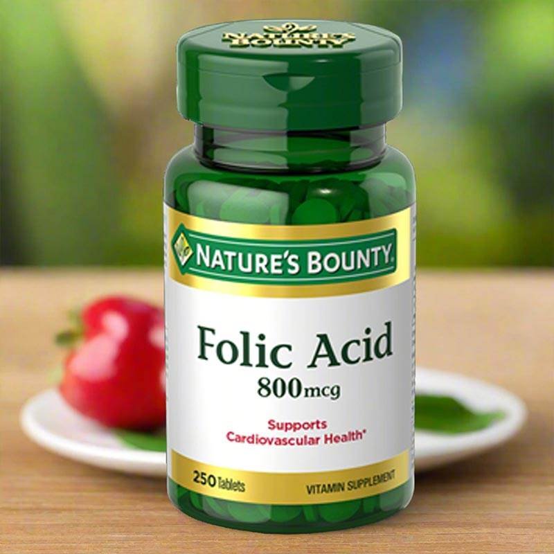 Nature's Bounty Folic Acid 800 mcg (250 Ct) in Pakistan- Vitamins House
