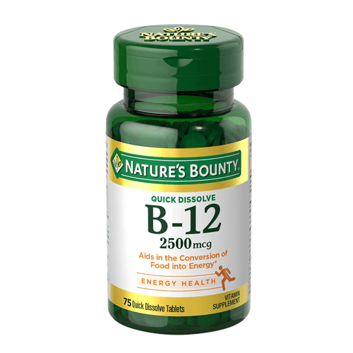 Nature's Bounty B12 Quick Dissolve 2500mcg - Vitamins House