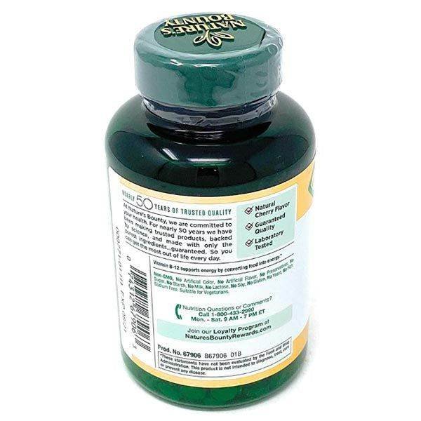 Nature's Bounty B12 Quick Dissolve 2500mcg - Vitamins House
