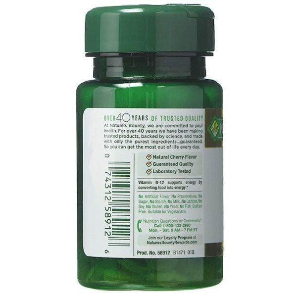 Nature's Bounty B12 Quick Dissolve 5000mcg - Vitamins House