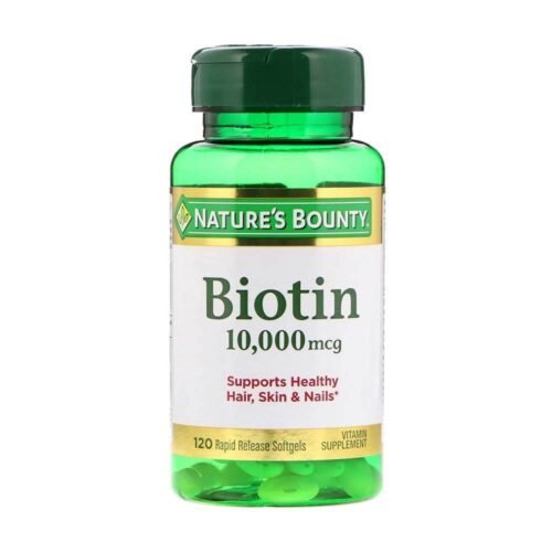 Nature's Bounty Biotin 10000mcg 120 Softgels - Vitamins House