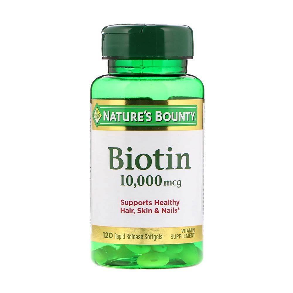 Nature's Bounty Biotin 10000mcg 120 Softgels - Vitamins House