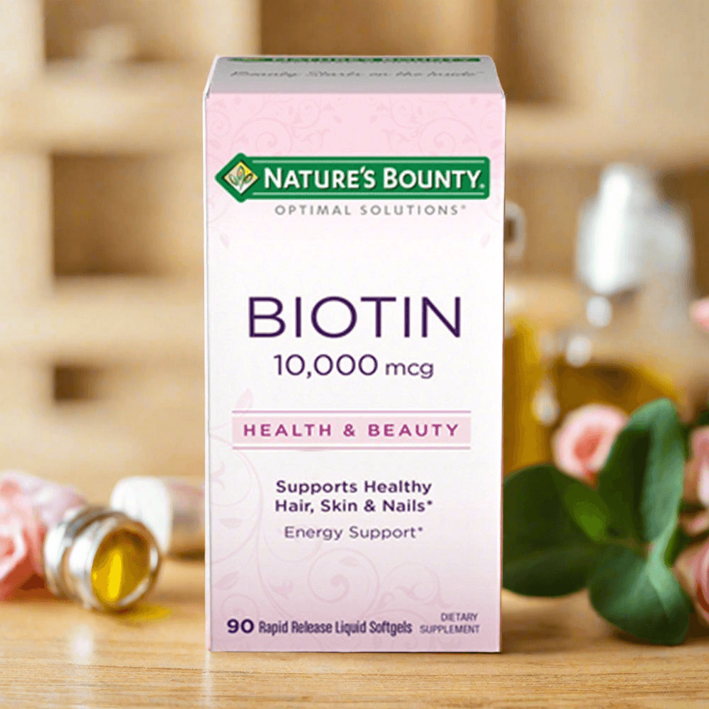 Nature's Bounty Biotin 10,000mcg 90 softgels - Vitamins House