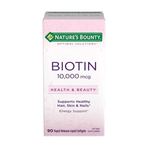 Nature's Bounty Biotin 10,000mcg 90 softgels - Vitamins House