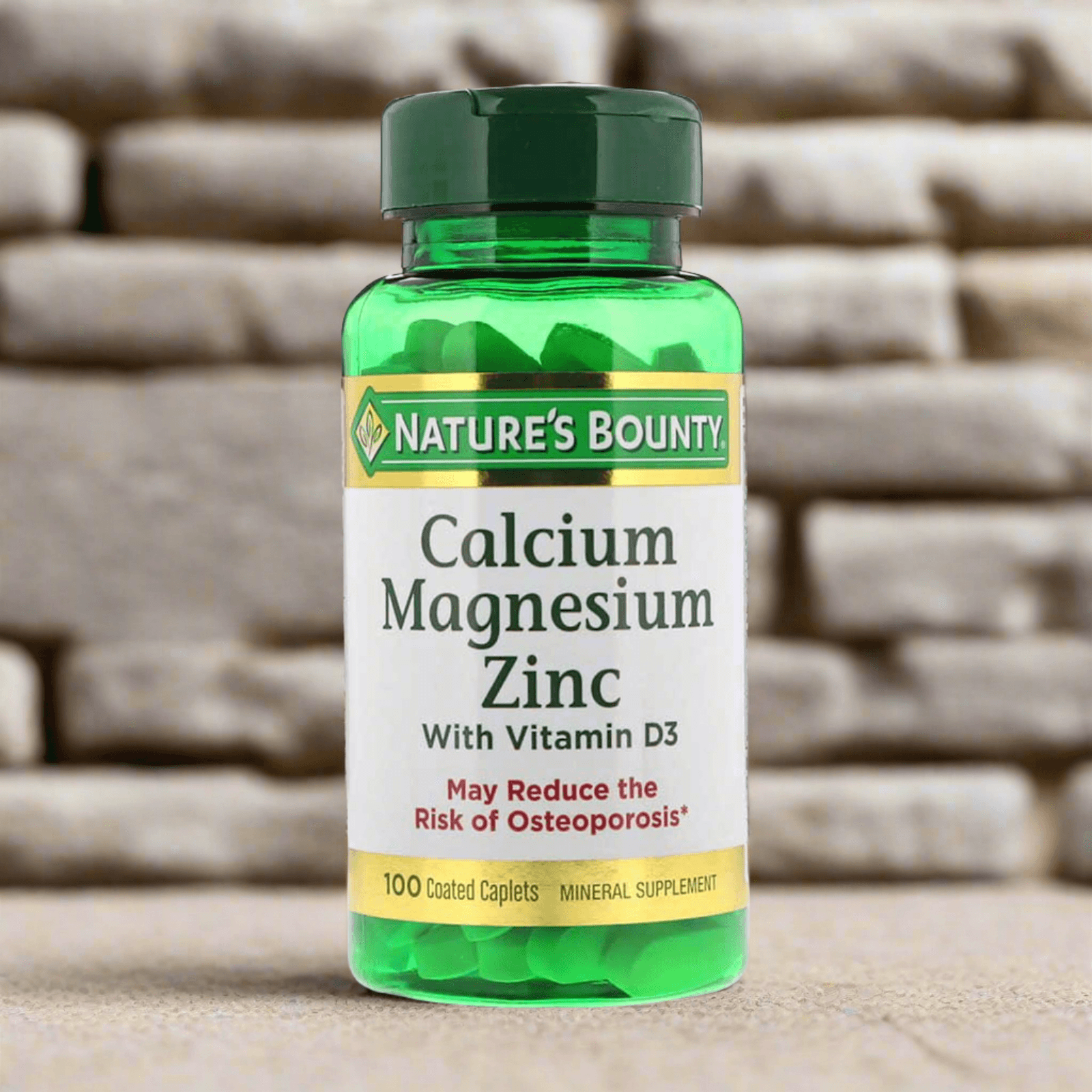 Nature's Bounty Calcium Magnesium Zinc 100 Caplets - Vitamins House