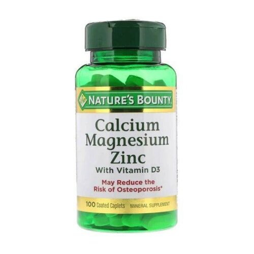 Nature's Bounty Calcium Magnesium Zinc, 100 Ct - Vitamins House
