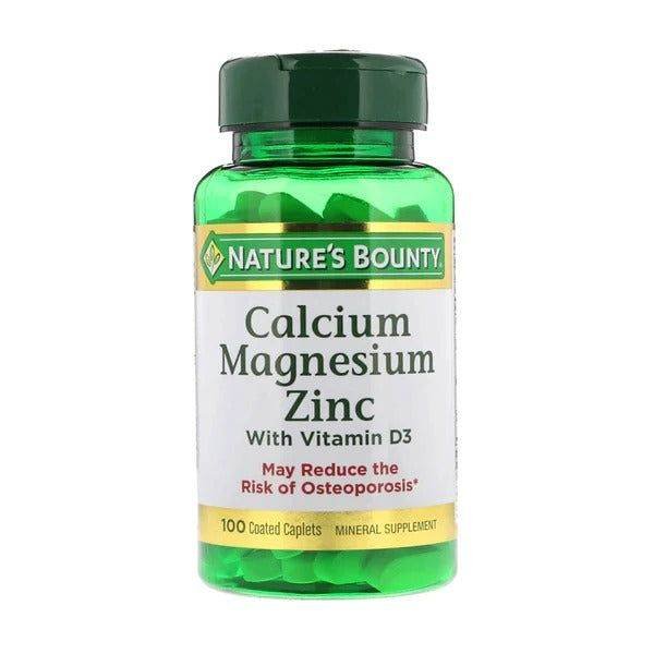 Nature's Bounty Calcium Magnesium Zinc, 100 Ct - Vitamins House