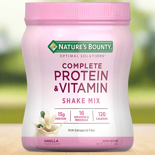 Nature's Bounty Complete Protein & Vitamin Shake Mix Vanilla, 1 lbs - Vitamins House