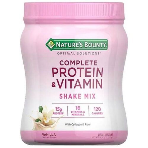 Nature's Bounty Complete Protein & Vitamin Shake Mix Vanilla, 1 lbs - Vitamins House