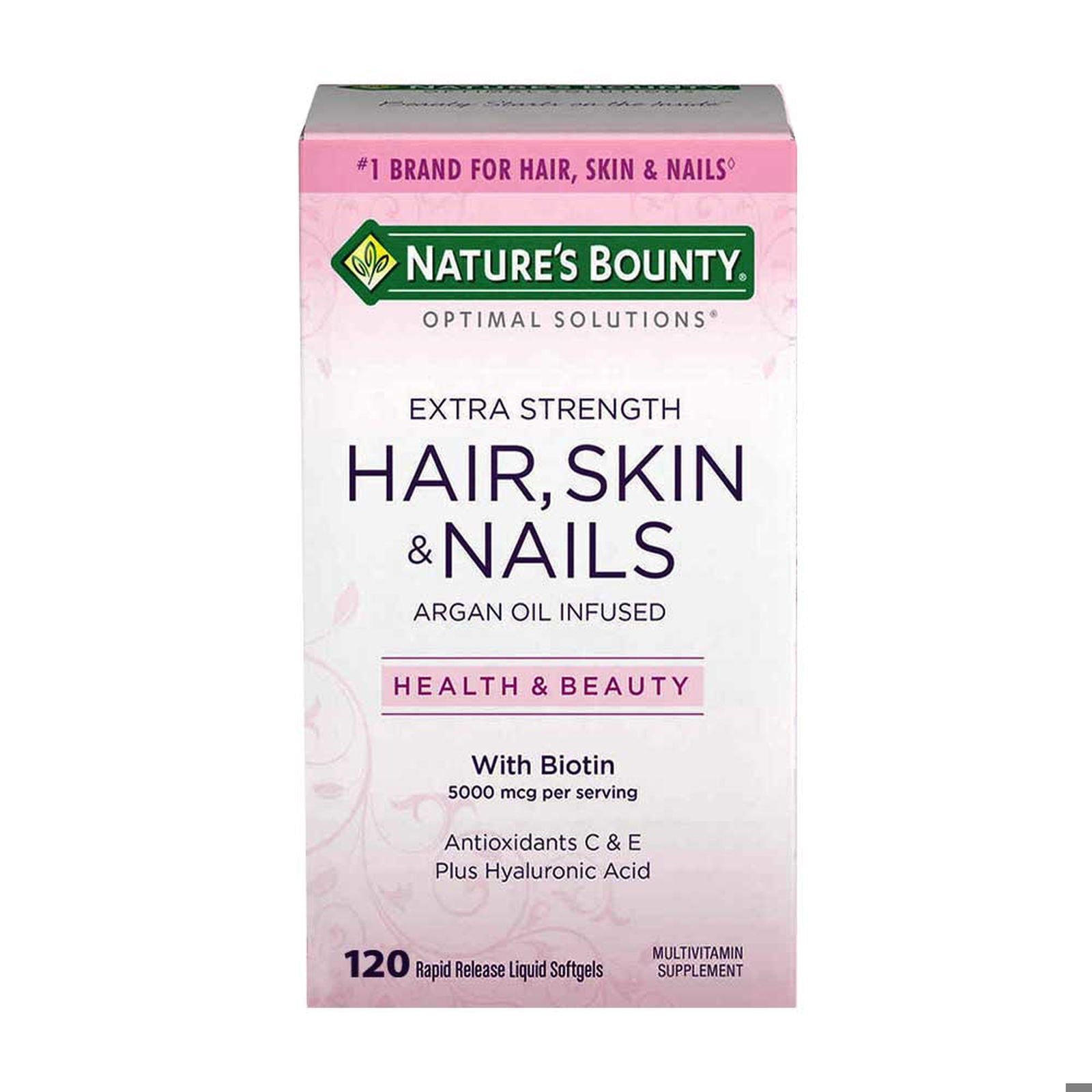 Nature's Bounty Extra Strength Hair, Skin, Nails 120 Softgels - Vitamins House