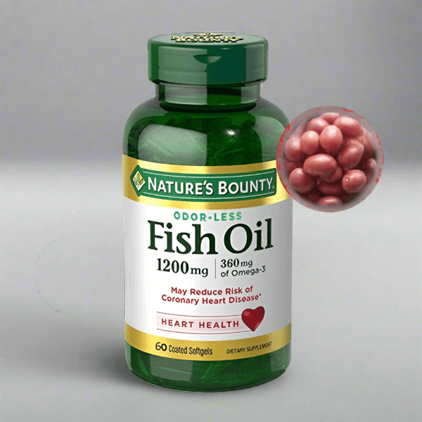 Nature's Bounty Fish Oil 1200mg Plus Omega-3, 60 Ct - Vitamins House