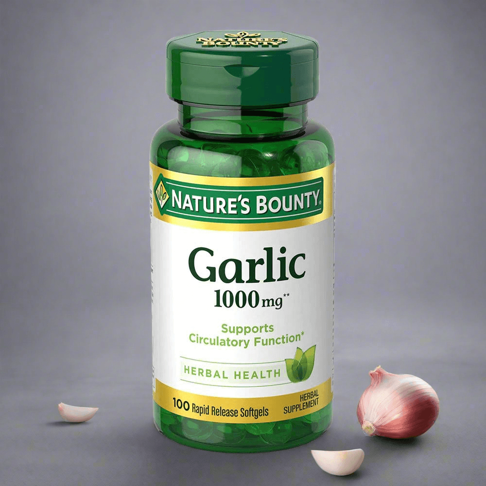Nature's Bounty Garlic 1000 mg, 100 Rapid Release Softgels - Vitamins House