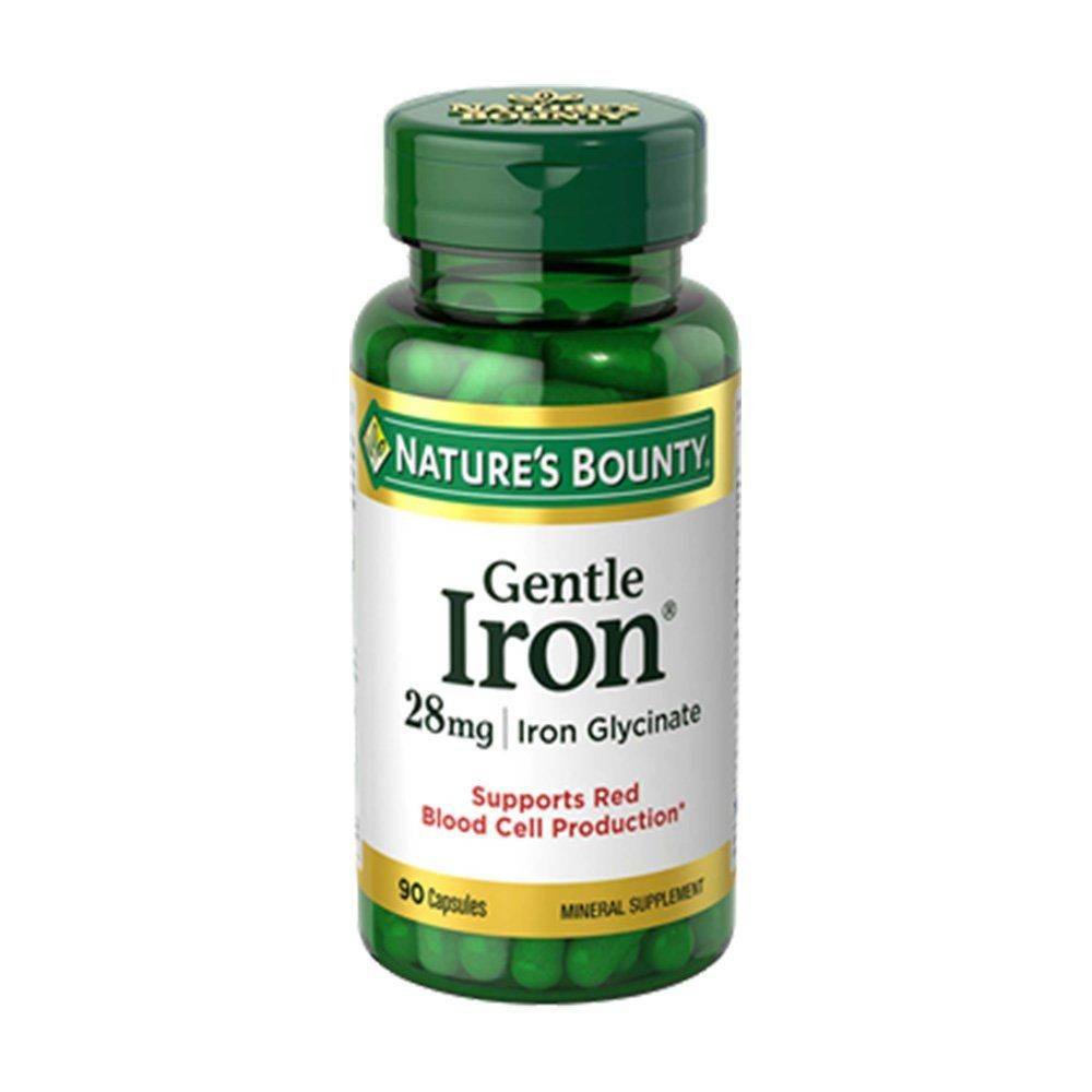 Nature's Bounty Gentle Iron 28mg 90 Capsules - Vitamins House