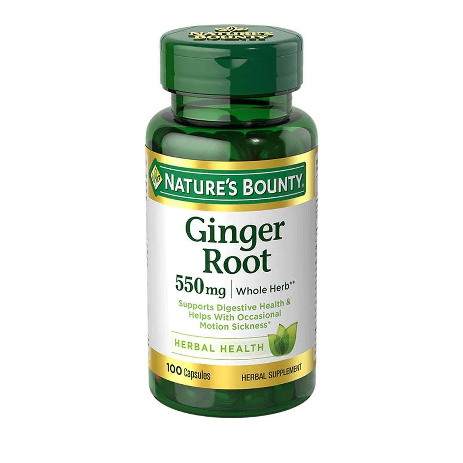 Nature's Bounty Ginger root 550 mg - Vitamins House
