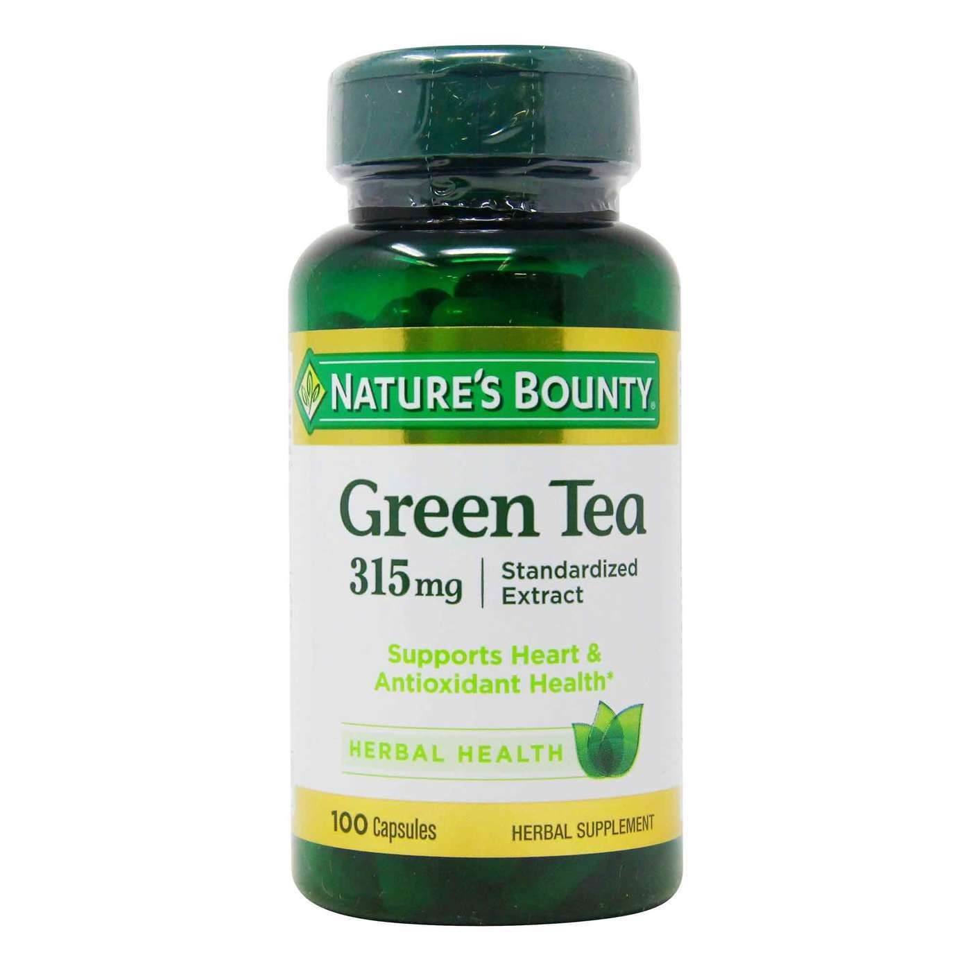 Nature's Bounty Green Tea Extract 315 mg - 100 Capsules - Vitamins House