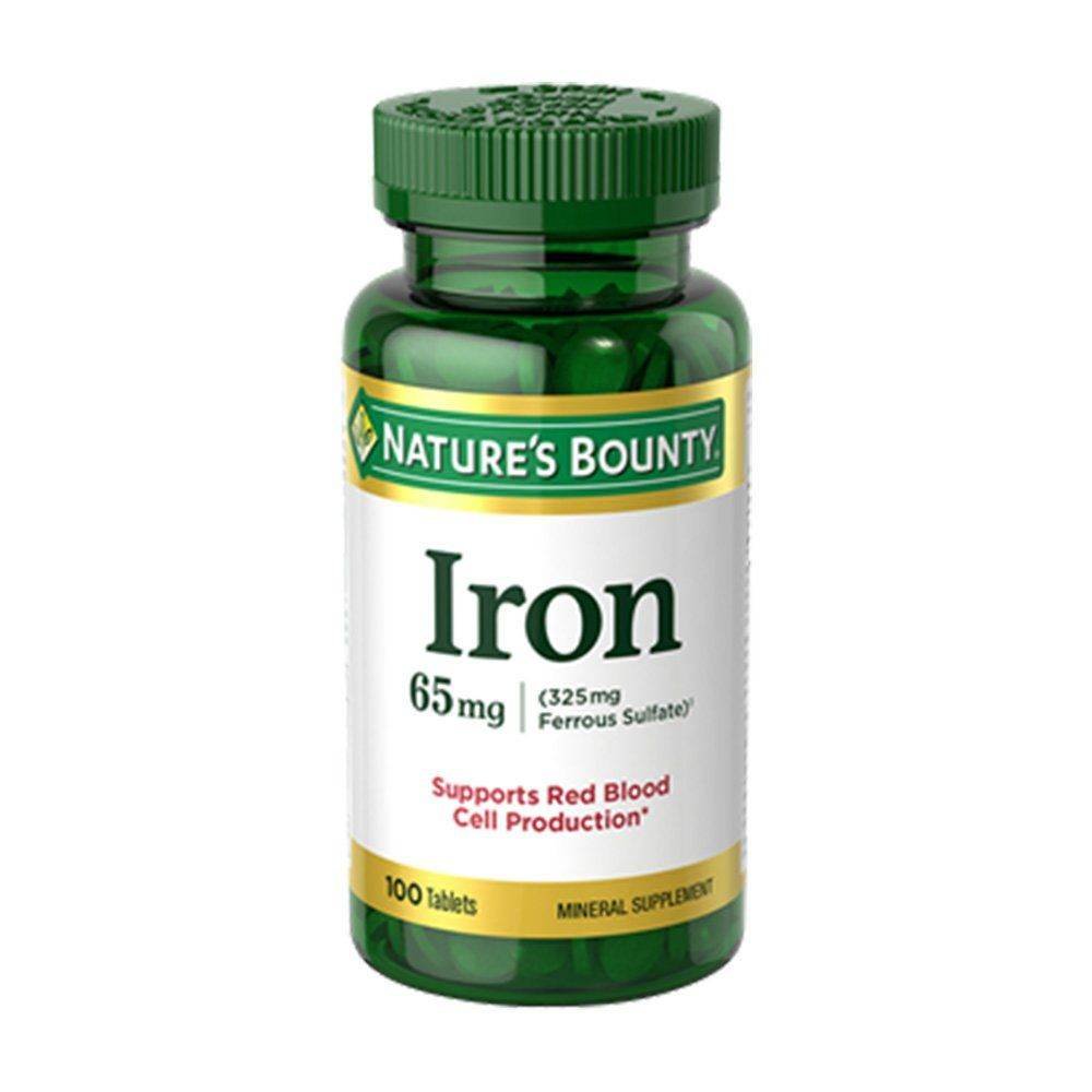 Nature's Bounty Iron 65mg 100 Tablets - Vitamins House