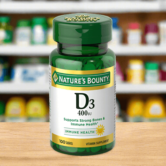 Nature's Bounty VITAMIN D3 400 IU 100 TABLETS - Vitamins House