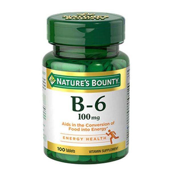 Nature's Bounty Vitamin B-6 100 mg - Vitamins House