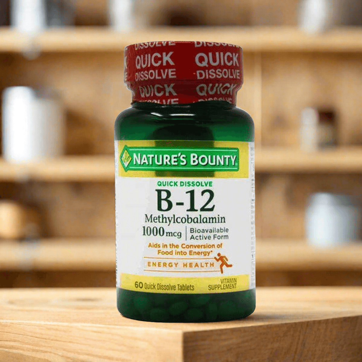 Nature's Bounty Vitamin B12 Methylcobalamin 1000mcg, 60 Ct - Vitamins House