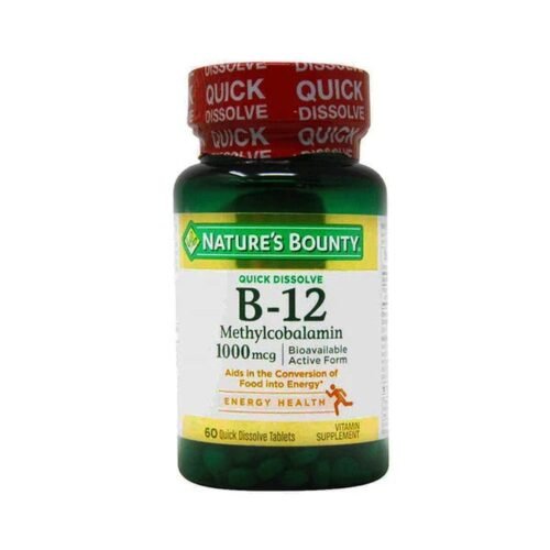 Nature's Bounty Vitamin B12 Methylcobalamin 1000mcg, 60 Ct - Vitamins House