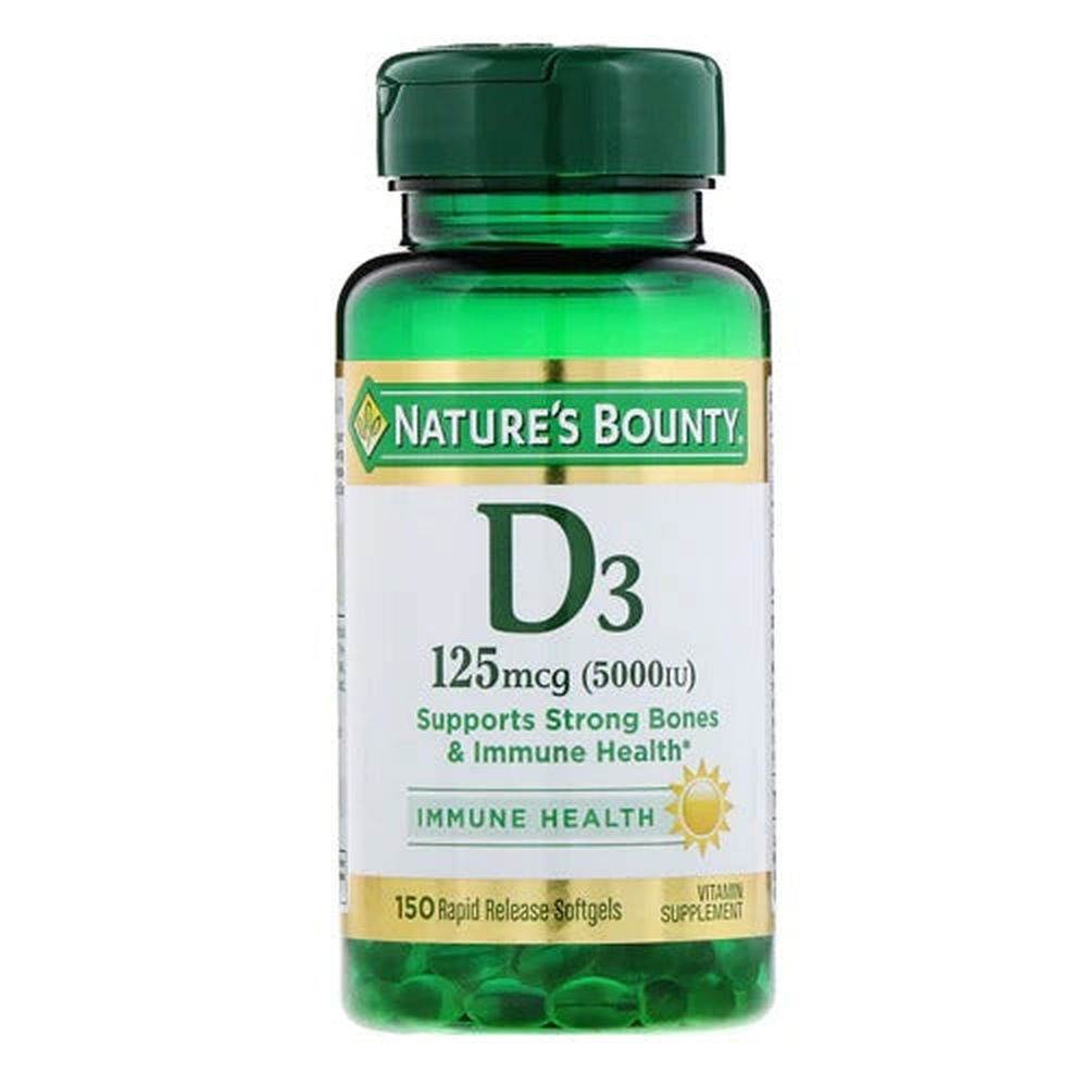 Nature's Bounty Vitamin D3 5000 IU, 150 Ct - Vitamins House