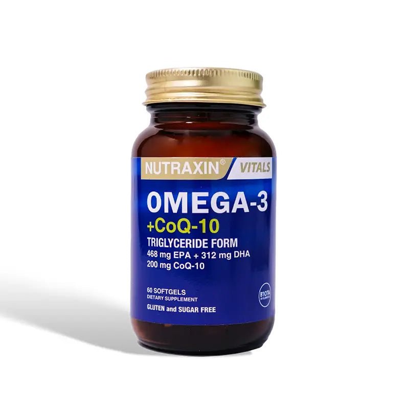 Nutraxin Omega 3 Coq10 60 Softgels in Pakistan