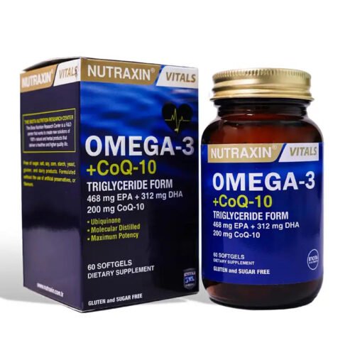 Nutraxin Omega 3 + Coq10 60 Softgels in Pakistan