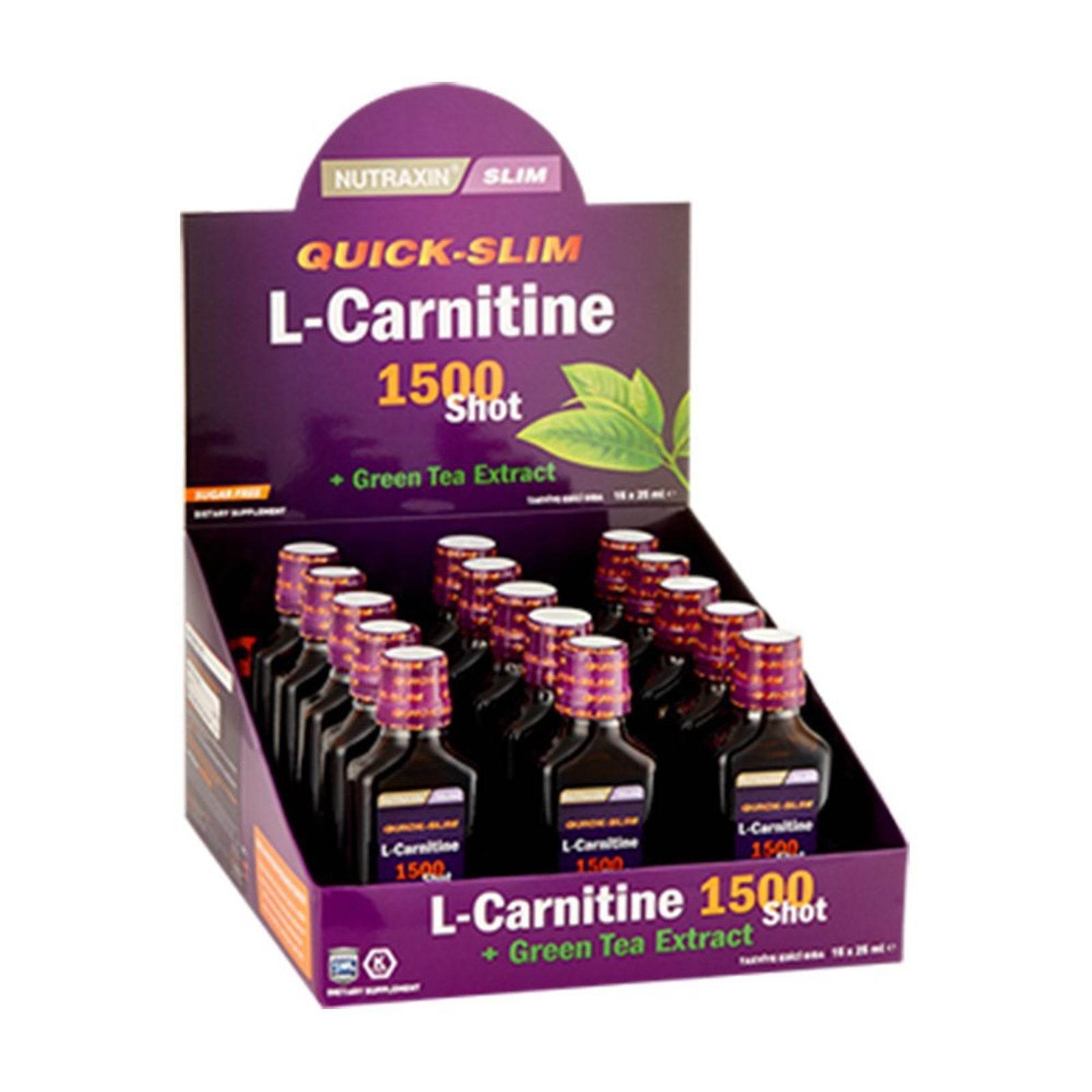 Nutraxin Quick-Slim L-Carnitine 15 Shots - Vitamins House