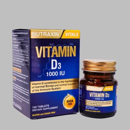 Nutraxin Vitamin D3 1000IU 120 Tablets - Vitamins House