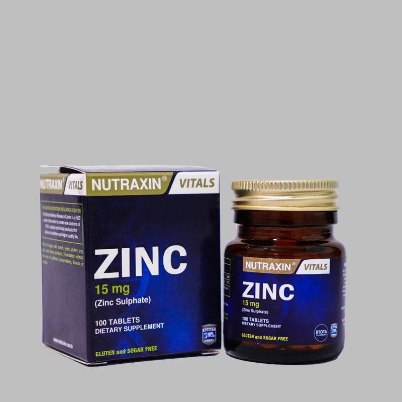 Nutraxin Zinc Sulphate 15mg - Vitamins House