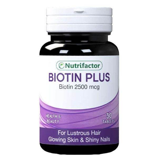 Nutrifactor Biotin Plus 2500 mcg, 30 Ct - Vitamins House