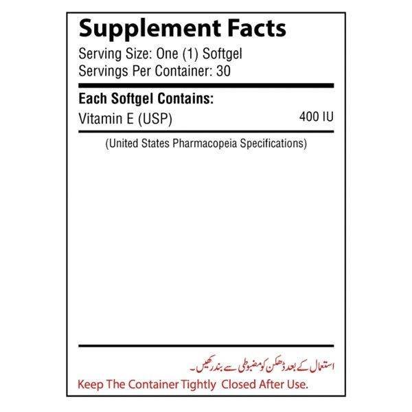 Nutrifactor E-Cell 400 (Vitamin E), 30 Ct - Vitamins House