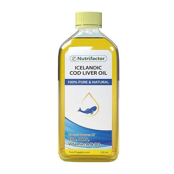 Nutrifactor Icelandic Cod Liver Oil, 150ml - Vitamins House