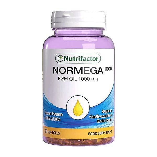 Nutrifactor Normega Fish Oil 1000mg, 30 Ct - Vitamins House