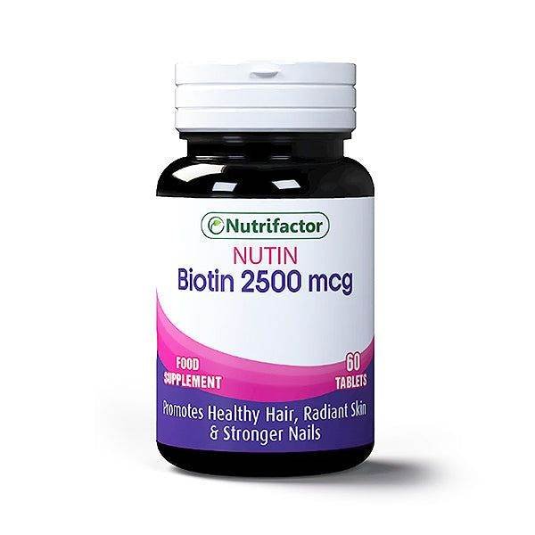 Nutrifactor Nutin (Biotin 2500 mcg), 60 Ct - Vitamins House