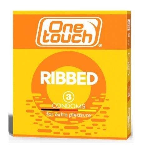 One Touch Ribbed Condoms 3Ct - Vitamins House