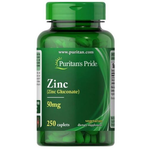 Puritan's Pride Chelated Zinc 50mg 250ct - Vitamins House