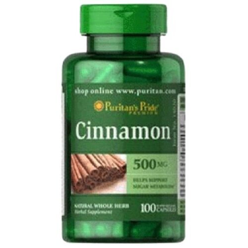 Puritan's Pride Cinnamon 500mg, 100 Ct - Vitamins House