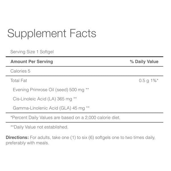 Puritan's Pride Evening Primrose Oil 500 mg - Vitamins House