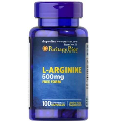 Puritan's Pride L-Arginine 500mg, 100 Ct - Vitamins House